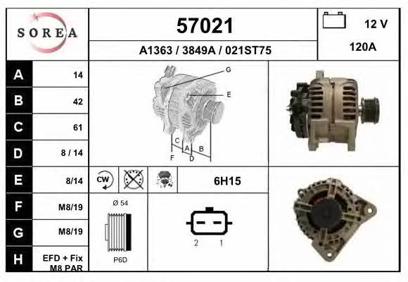 EAI 57021 Alternator 57021: Dobra cena w Polsce na 2407.PL - Kup Teraz!