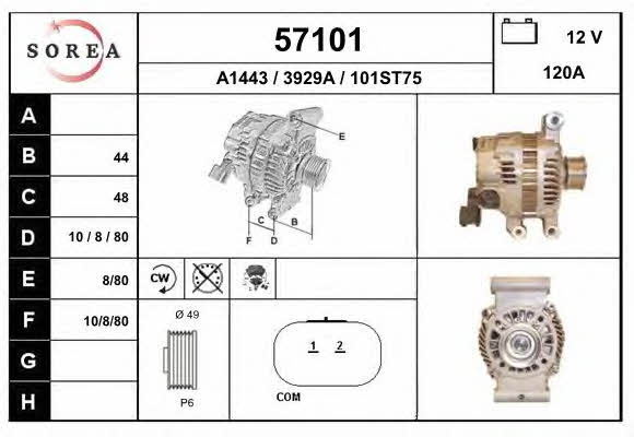 EAI 57101 Alternator 57101: Buy near me in Poland at 2407.PL - Good price!