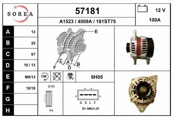 EAI 57181 Alternator 57181: Buy near me in Poland at 2407.PL - Good price!