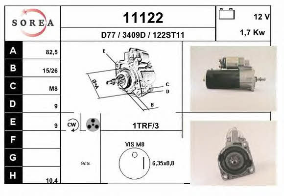 EAI 11122 Starter 11122: Buy near me in Poland at 2407.PL - Good price!