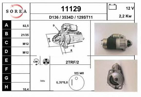 EAI 11129 Starter 11129: Buy near me in Poland at 2407.PL - Good price!