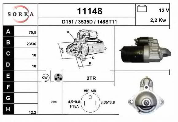 EAI 11148 Starter 11148: Buy near me in Poland at 2407.PL - Good price!