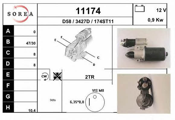 EAI 11174 Starter 11174: Buy near me in Poland at 2407.PL - Good price!