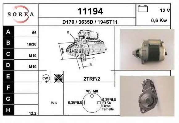 EAI 11194 Rozrusznik 11194: Dobra cena w Polsce na 2407.PL - Kup Teraz!