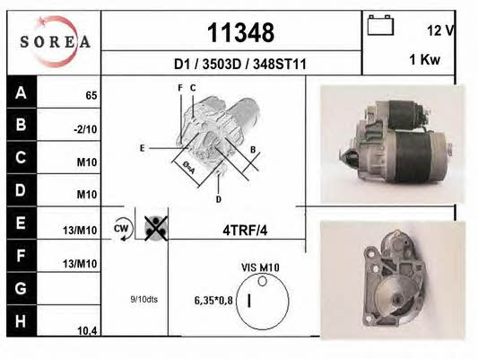 EAI 11348 Anlasser 11348: Kaufen Sie zu einem guten Preis in Polen bei 2407.PL!