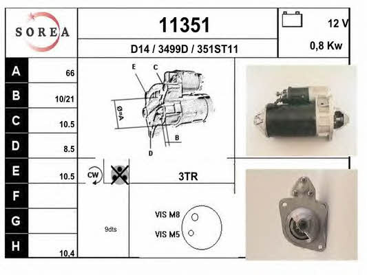 EAI 11351 Starter 11351: Buy near me in Poland at 2407.PL - Good price!