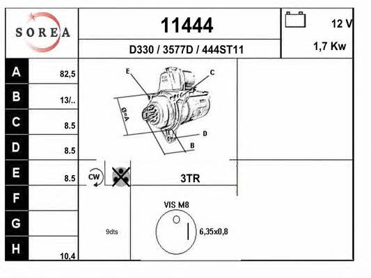 EAI 11444 Starter 11444: Buy near me in Poland at 2407.PL - Good price!