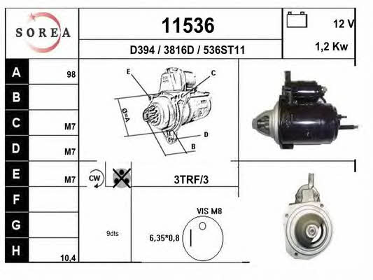 EAI 11536 Starter 11536: Buy near me in Poland at 2407.PL - Good price!