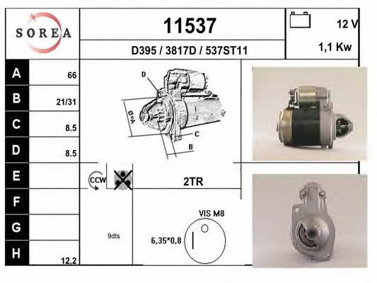 EAI 11537 Starter 11537: Buy near me in Poland at 2407.PL - Good price!