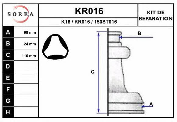 EAI KR016 Пыльник приводного вала KR016: Отличная цена - Купить в Польше на 2407.PL!