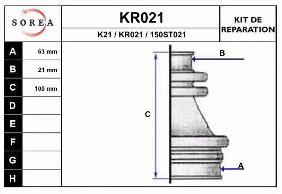 EAI KR021 Пыльник приводного вала KR021: Отличная цена - Купить в Польше на 2407.PL!