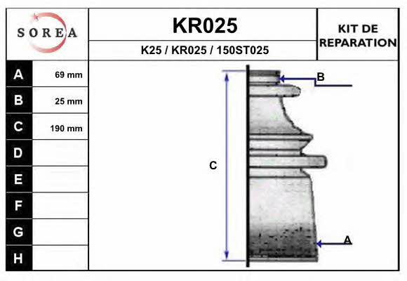 EAI KR025 Пыльник приводного вала KR025: Отличная цена - Купить в Польше на 2407.PL!