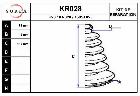 EAI KR028 Пыльник приводного вала KR028: Отличная цена - Купить в Польше на 2407.PL!