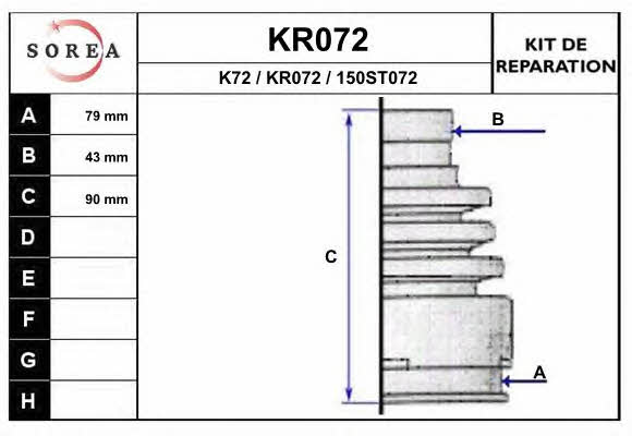 EAI KR072 Пыльник приводного вала KR072: Отличная цена - Купить в Польше на 2407.PL!