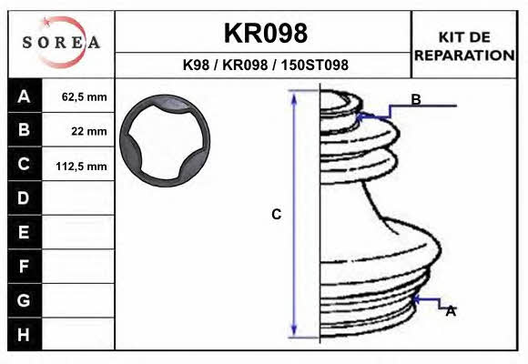 EAI KR098 Пыльник приводного вала KR098: Отличная цена - Купить в Польше на 2407.PL!