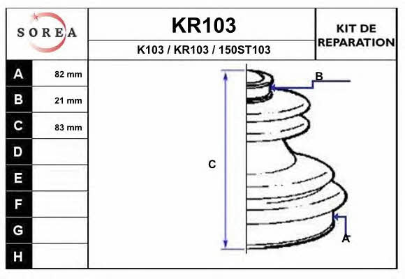EAI KR103 Пыльник приводного вала KR103: Отличная цена - Купить в Польше на 2407.PL!