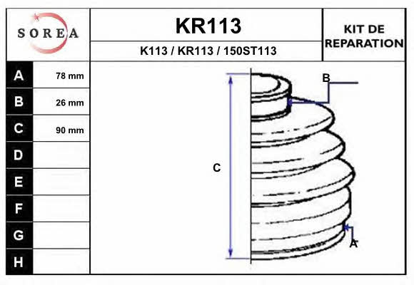 EAI KR113 Пыльник приводного вала KR113: Отличная цена - Купить в Польше на 2407.PL!