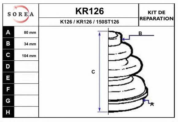 EAI KR126 Пильник привідного валу KR126: Приваблива ціна - Купити у Польщі на 2407.PL!