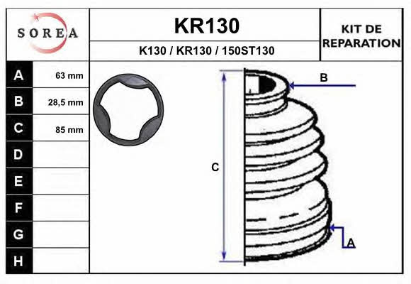 EAI KR130 Bellow, driveshaft KR130: Buy near me at 2407.PL in Poland at an Affordable price!