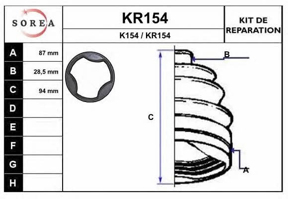 EAI KR154 Пыльник приводного вала KR154: Отличная цена - Купить в Польше на 2407.PL!