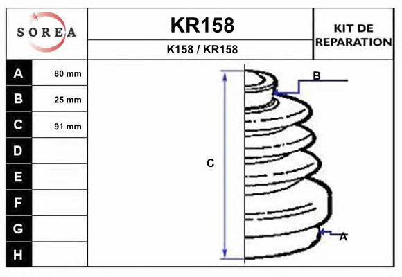 EAI KR158 Пыльник приводного вала KR158: Отличная цена - Купить в Польше на 2407.PL!