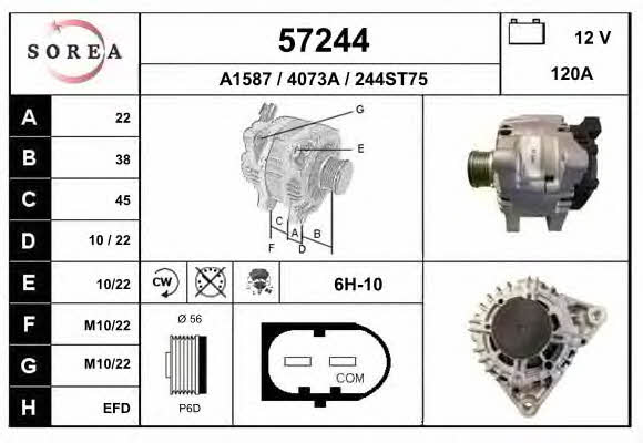 EAI 57244 Alternator 57244: Buy near me at 2407.PL in Poland at an Affordable price!