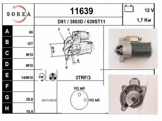 EAI 11639 Starter 11639: Buy near me in Poland at 2407.PL - Good price!