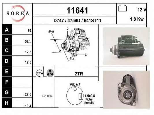 EAI 11641 Starter 11641: Buy near me in Poland at 2407.PL - Good price!