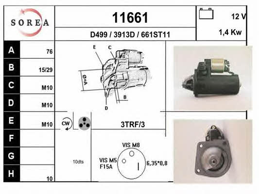 EAI 11661 Starter 11661: Buy near me in Poland at 2407.PL - Good price!