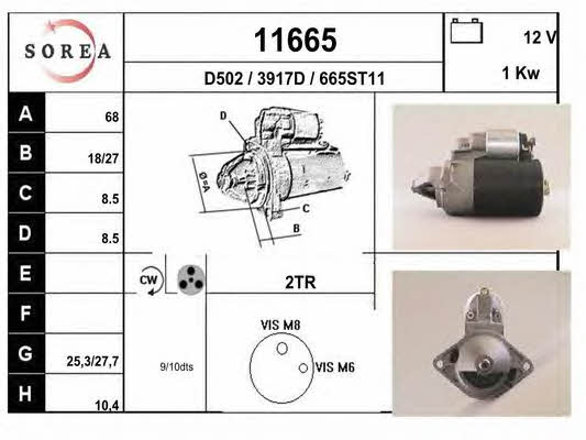 EAI 11665 Starter 11665: Buy near me in Poland at 2407.PL - Good price!