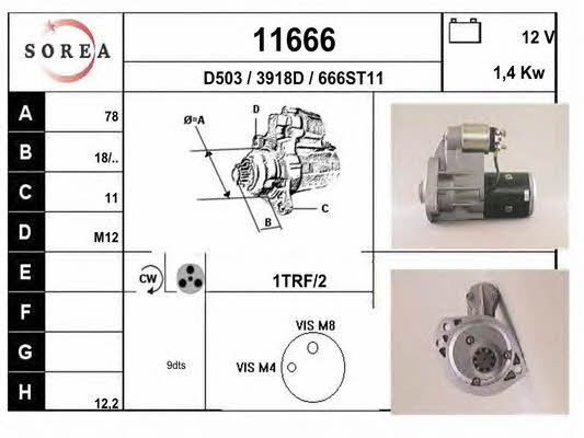 EAI 11666 Starter 11666: Buy near me in Poland at 2407.PL - Good price!