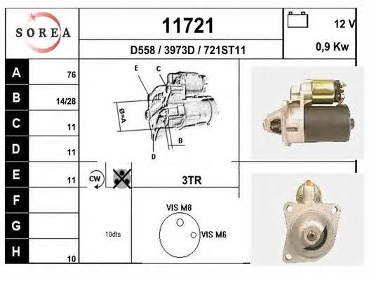 EAI 11721 Starter 11721: Buy near me in Poland at 2407.PL - Good price!