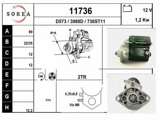 EAI 11736 Starter 11736: Buy near me in Poland at 2407.PL - Good price!