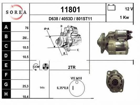 EAI 11801 Rozrusznik 11801: Dobra cena w Polsce na 2407.PL - Kup Teraz!