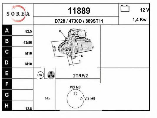 EAI 11889 Стартер 11889: Отличная цена - Купить в Польше на 2407.PL!