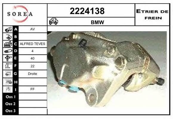 EAI 2224138 Brake caliper 2224138: Buy near me in Poland at 2407.PL - Good price!