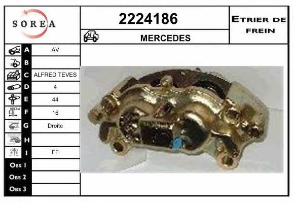EAI 2224186 Brake caliper front right 2224186: Buy near me in Poland at 2407.PL - Good price!