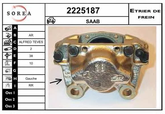 EAI 2225187 Brake caliper rear left 2225187: Buy near me in Poland at 2407.PL - Good price!