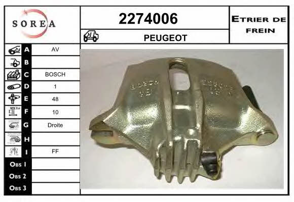 EAI 2274006 Brake caliper 2274006: Buy near me in Poland at 2407.PL - Good price!