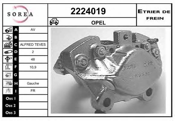 EAI 2224019 Brake caliper 2224019: Buy near me in Poland at 2407.PL - Good price!