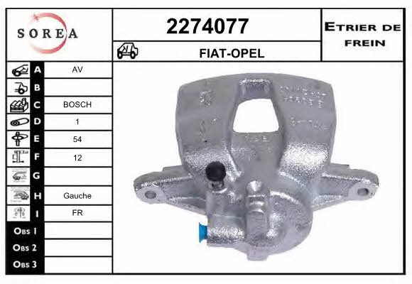 EAI 2274077 Суппорт тормозной 2274077: Отличная цена - Купить в Польше на 2407.PL!