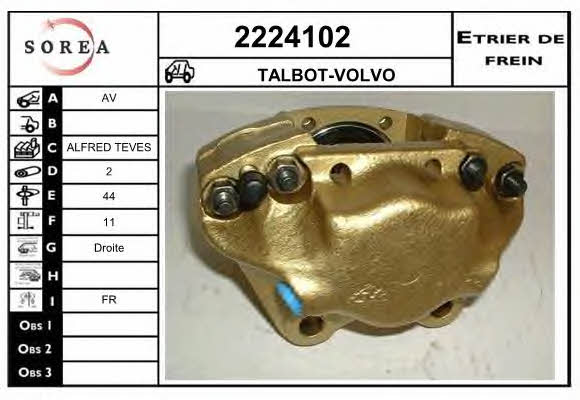 EAI 2224102 Brake caliper 2224102: Buy near me in Poland at 2407.PL - Good price!