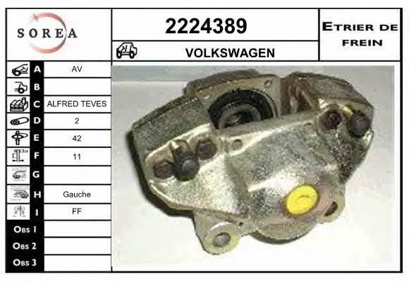 EAI 2224389 Brake caliper 2224389: Buy near me at 2407.PL in Poland at an Affordable price!