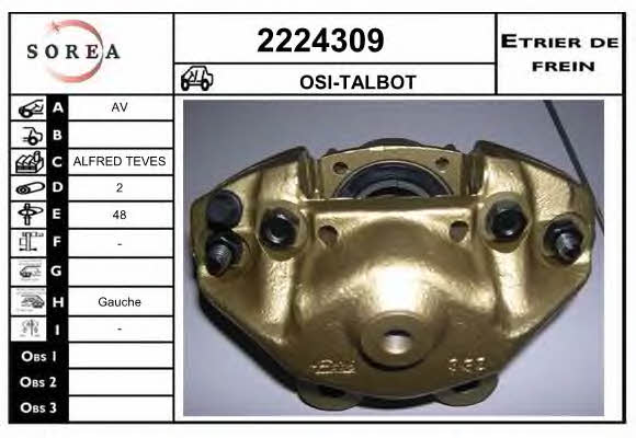EAI 2224309 Brake caliper 2224309: Buy near me at 2407.PL in Poland at an Affordable price!