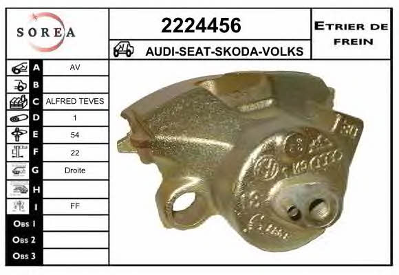 EAI 2224456 Brake caliper front right 2224456: Buy near me in Poland at 2407.PL - Good price!
