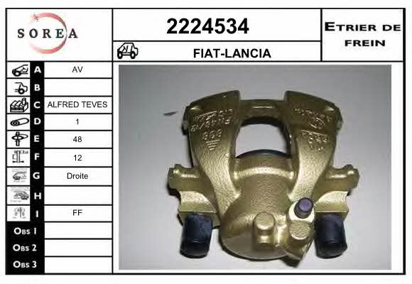 EAI 2224534 Brake caliper front right 2224534: Buy near me in Poland at 2407.PL - Good price!
