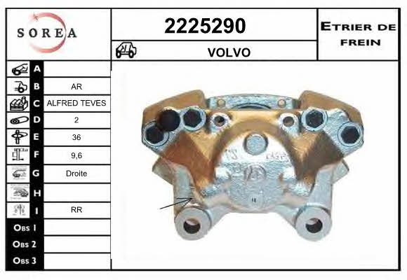 EAI 2225290 Супорт гальмівний задній правий 2225290: Приваблива ціна - Купити у Польщі на 2407.PL!