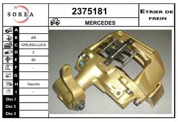 EAI 2375181 Brake caliper 2375181: Buy near me in Poland at 2407.PL - Good price!