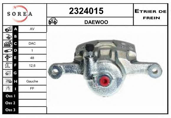 EAI 2324015 Brake caliper front left 2324015: Buy near me in Poland at 2407.PL - Good price!