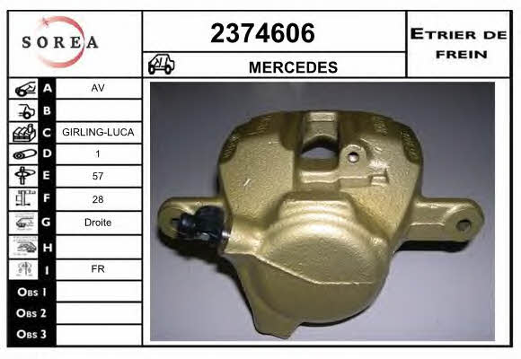 EAI 2374606 Brake caliper front right 2374606: Buy near me in Poland at 2407.PL - Good price!